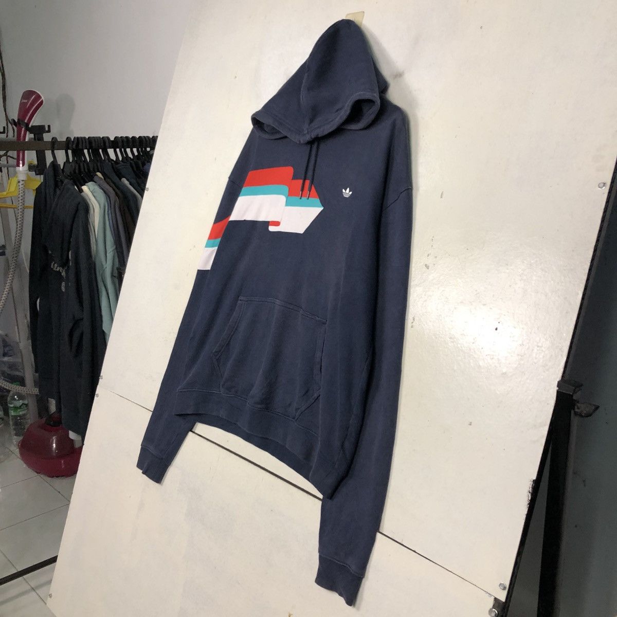 Adidas 📌Hoodie Pull Over Adidas Striped Design Size US M / EU 48-50 / 2 - 4 Thumbnail