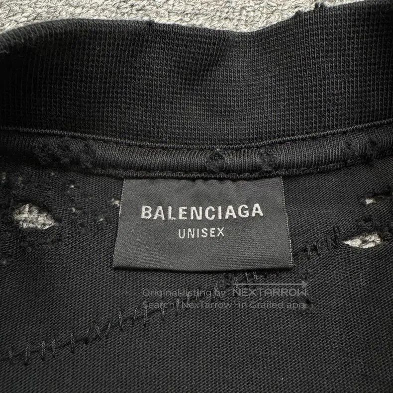 Balenciaga Balenciaga Distressed Sanskrit Print Tee. Size US L / EU 52-54 / 3 - 5 Thumbnail