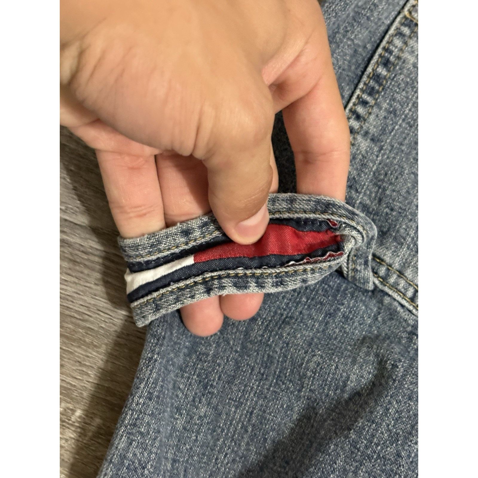Tommy Hilfiger Tommy Hilfiger Logo Carpenter Baggy Wide Leg Jeans Men 38x37 Size US 38 / EU 54 - 3 Thumbnail