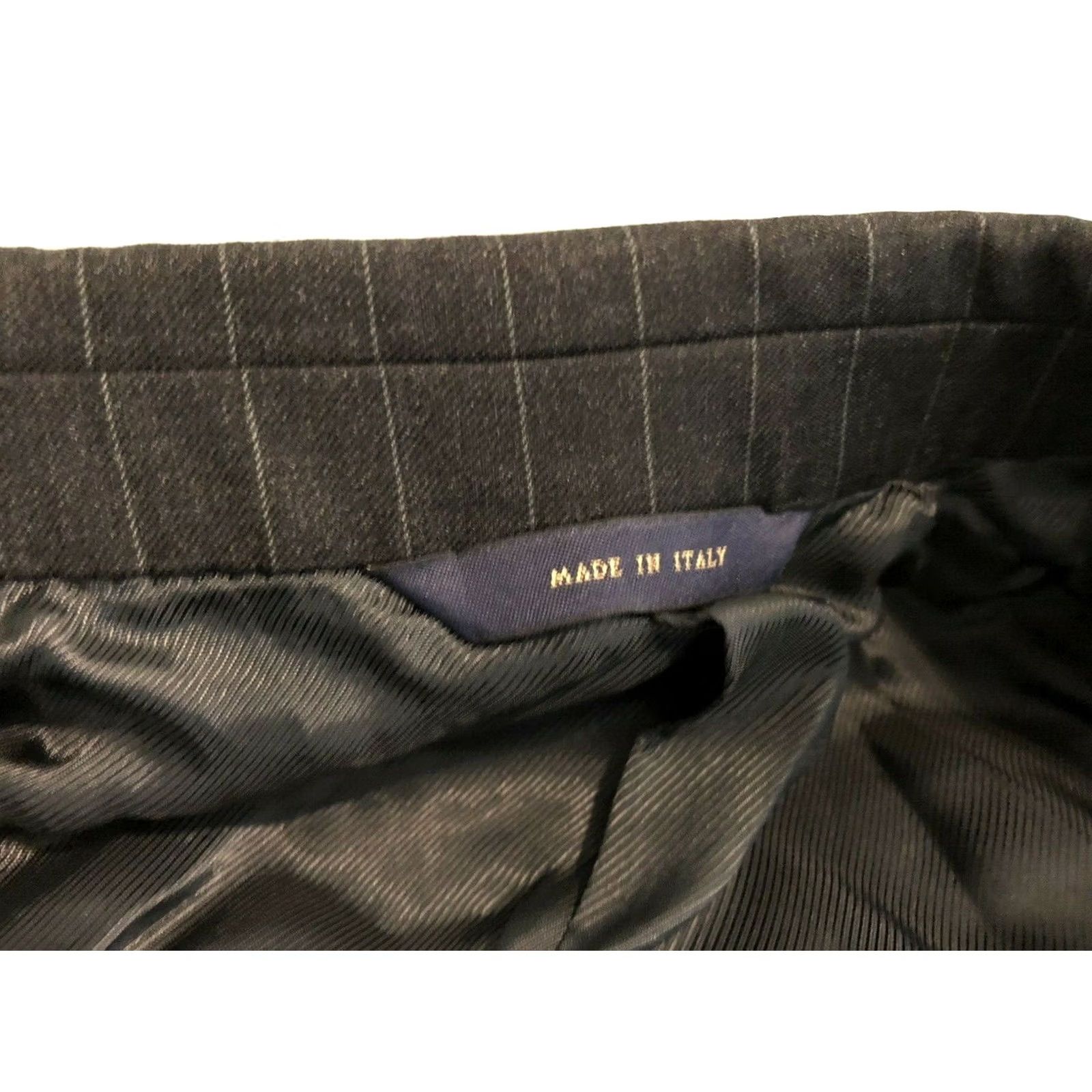 Brooks Brothers Brooks Brothers 1818 Regent Striped Blazer Jacket Regular 42R Wool Charcoal Black Two Button Mens Suit Jacket Size 42R - 6 Thumbnail