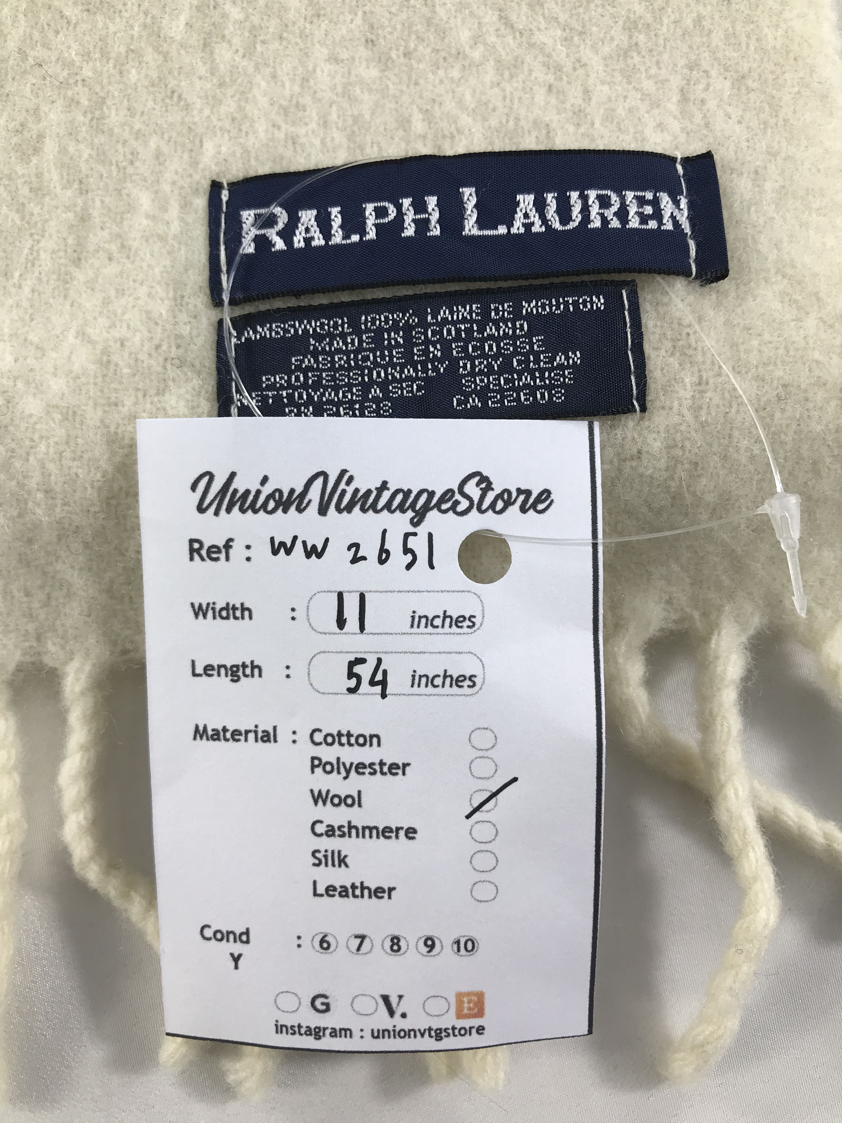 Ralph Lauren Ralph Lauren Scarf / Muffler / Neckwear - WW2651 Size ONE SIZE - 5 Thumbnail