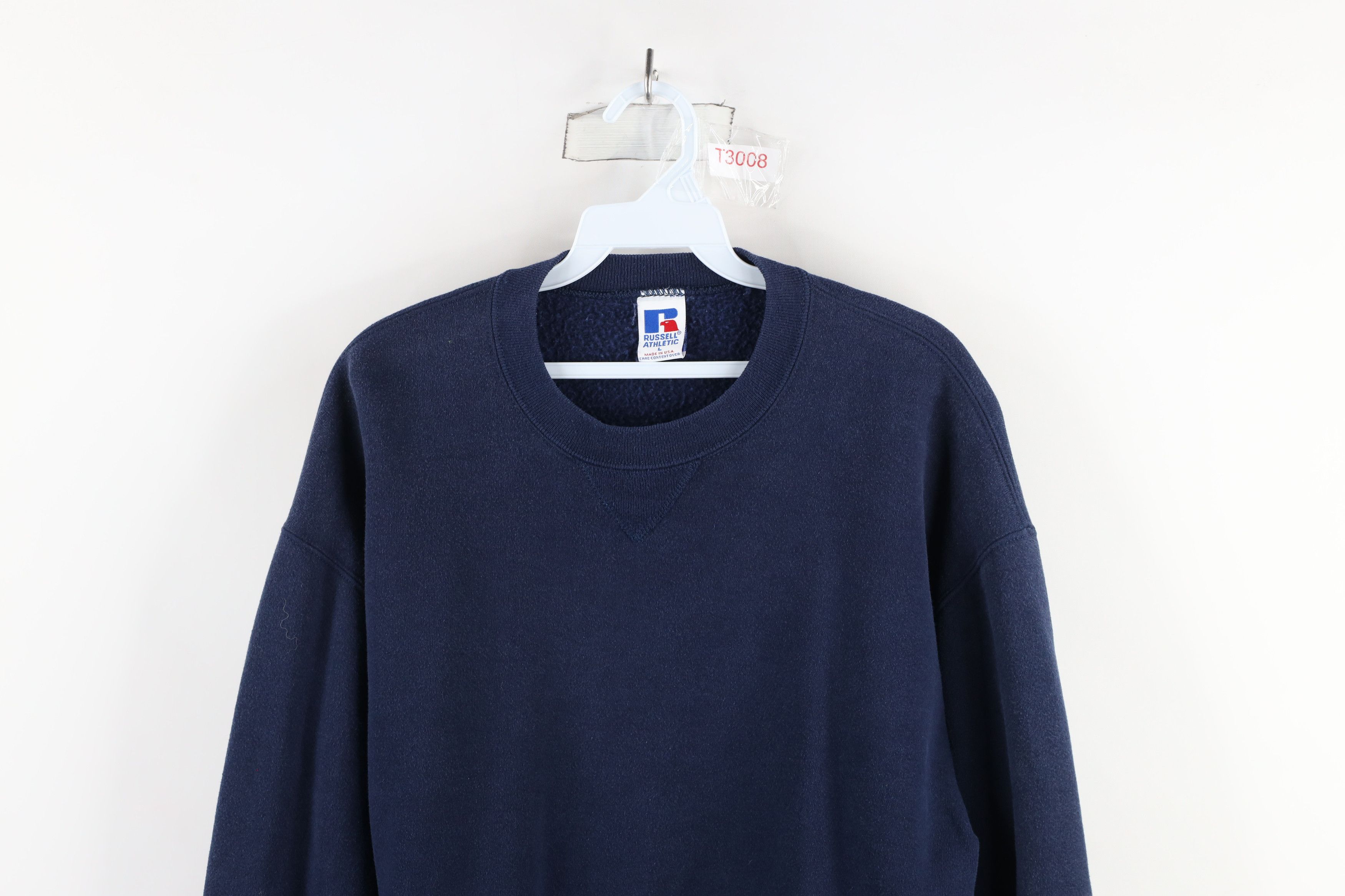 Russell Athletic × Vintage Vintage 90s Russell Athletic Crewneck Sweatshirt Blue USA Size US L / EU 52-54 / 3 - 2 Thumbnail