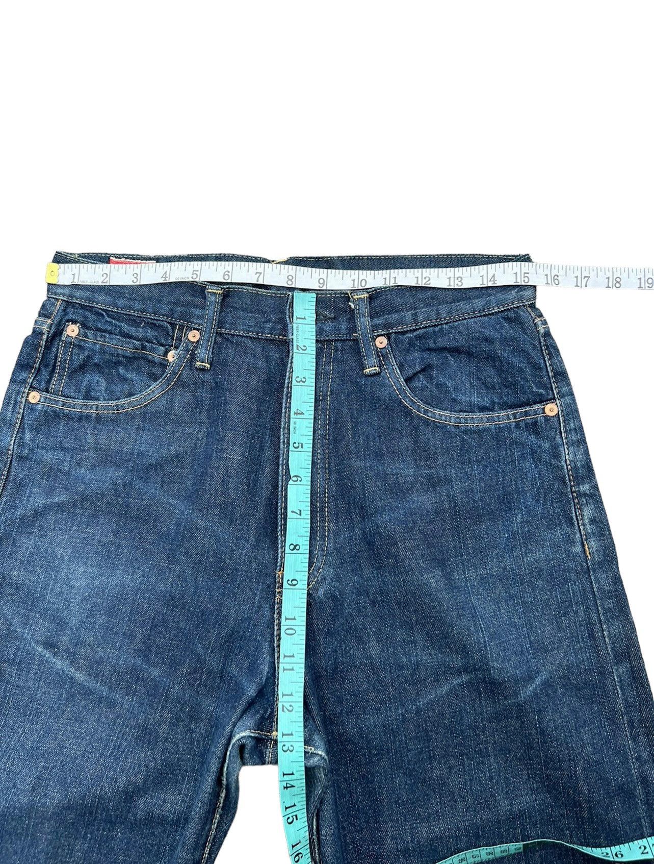 45rpm Vintage 45rpm Japan Blue Cafe Denim Jeans Size US 31 - 3 Thumbnail