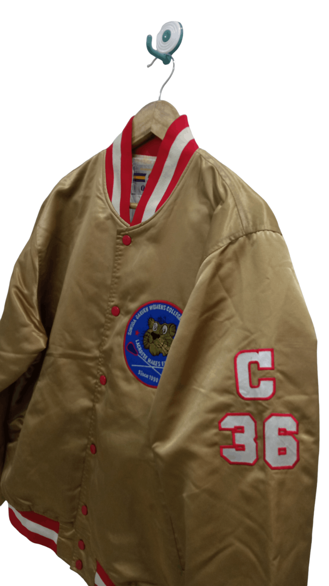 Vintage 🔥🔥Vintage 90s QB Club Lacrosse Team SGWC Varsity Jacket Size US L / EU 52-54 / 3 - 7 Thumbnail