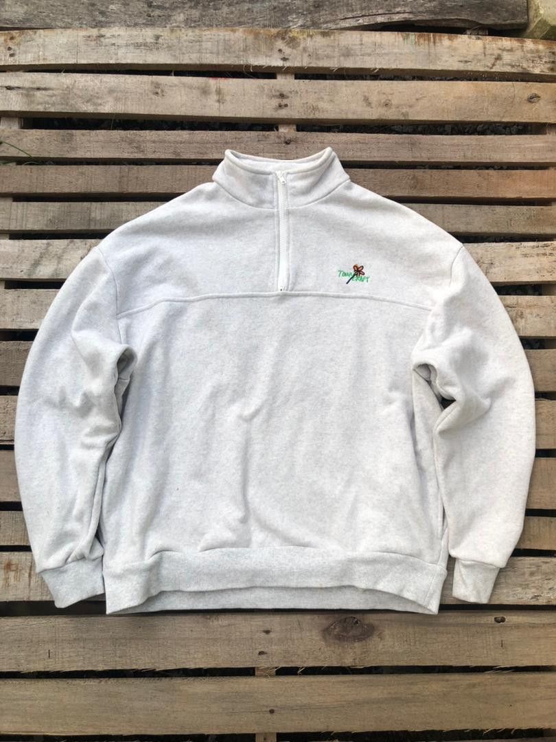 Towncraft Vintage Towncraft "Peace And Flower" Half-Zip Sweatshirt Size US XXL / EU 58 / 5 - 2 Thumbnail