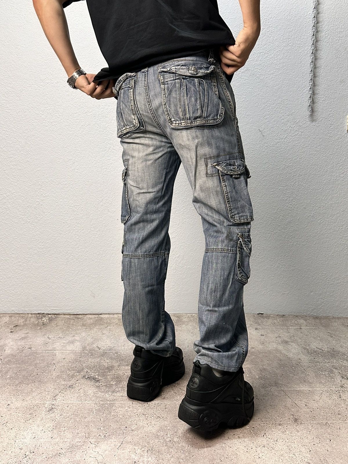If Six Was Nine LGB Baggy GOA Flare Military Style Cargo Pants Tornado Mart Size US 30 / EU 46 - 15 Thumbnail