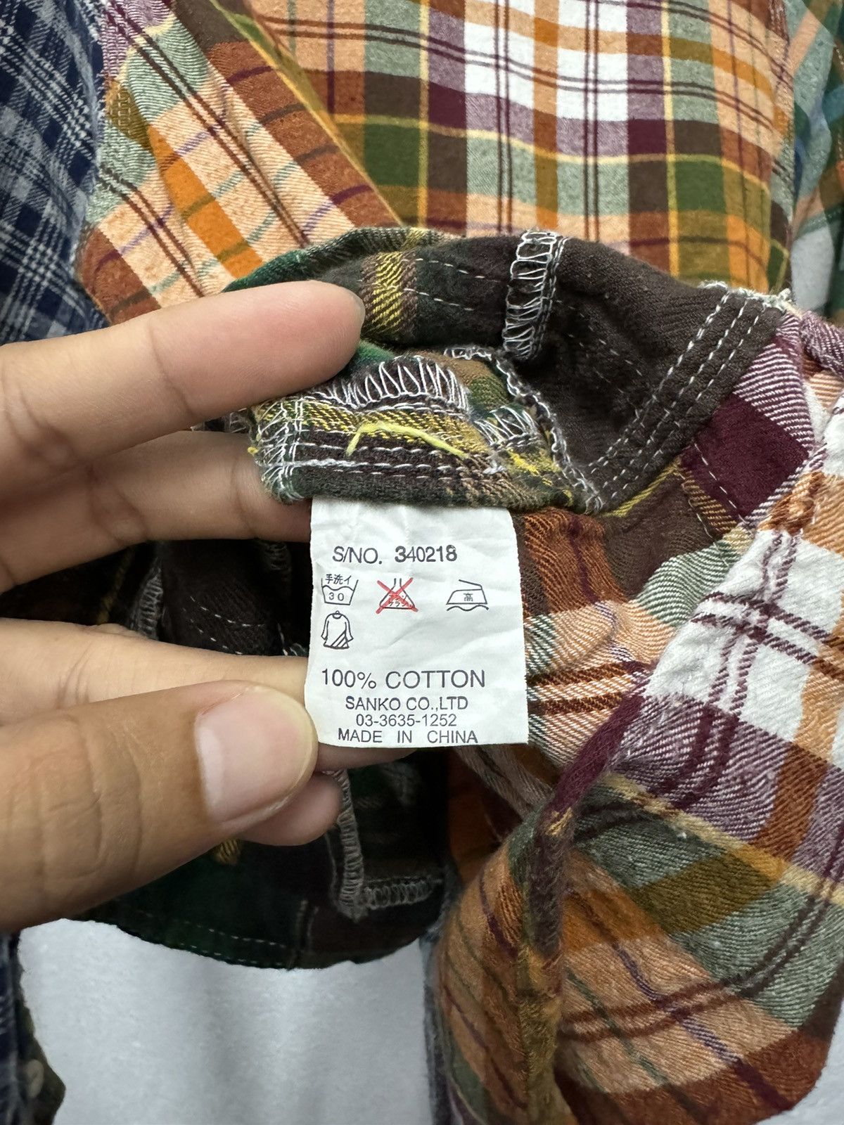 go slow caravan Go Slow Caravan Sashiko Patch Worker Button Up Shirt Size US S / EU 44-46 / 1 - 8 Thumbnail