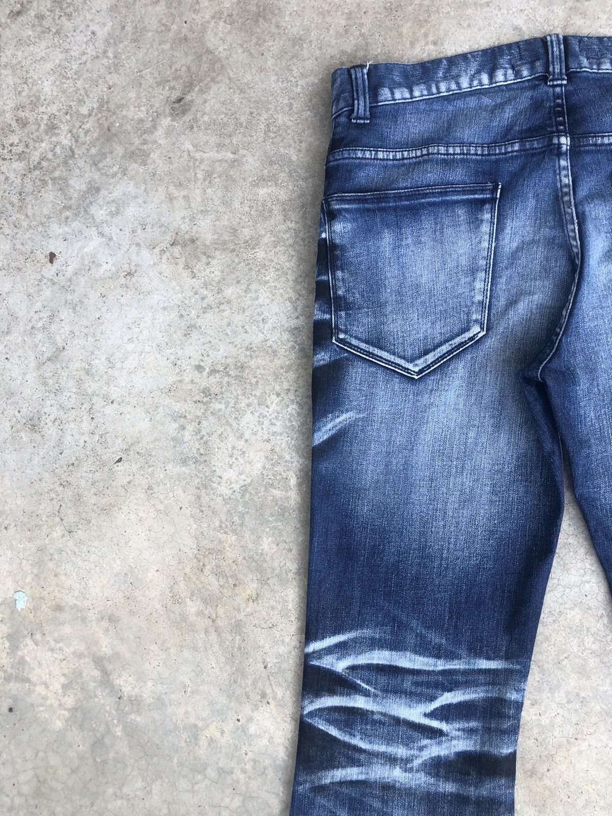 semanticdesign Japanese Semantic Design Flared Jeans Distressed Jeans Size US 31 - 10 Thumbnail