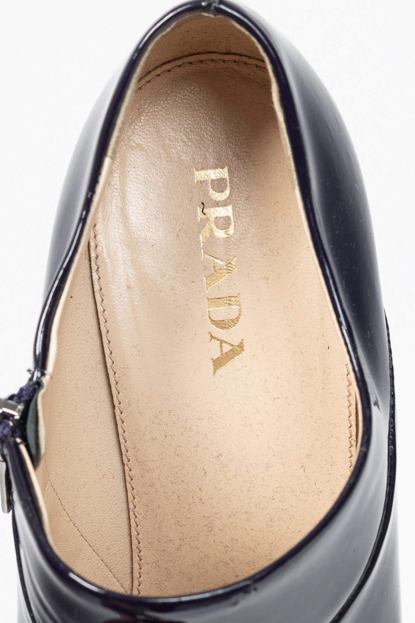 Prada Prada Purple Vernice Leather Pointed-Toe Booties Size US 9.5 / IT 39.5 - 9 Thumbnail