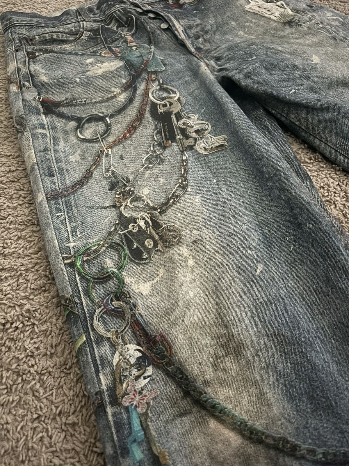 Acne Studios - Baggy fit trousers - 1981M - Mid Blue