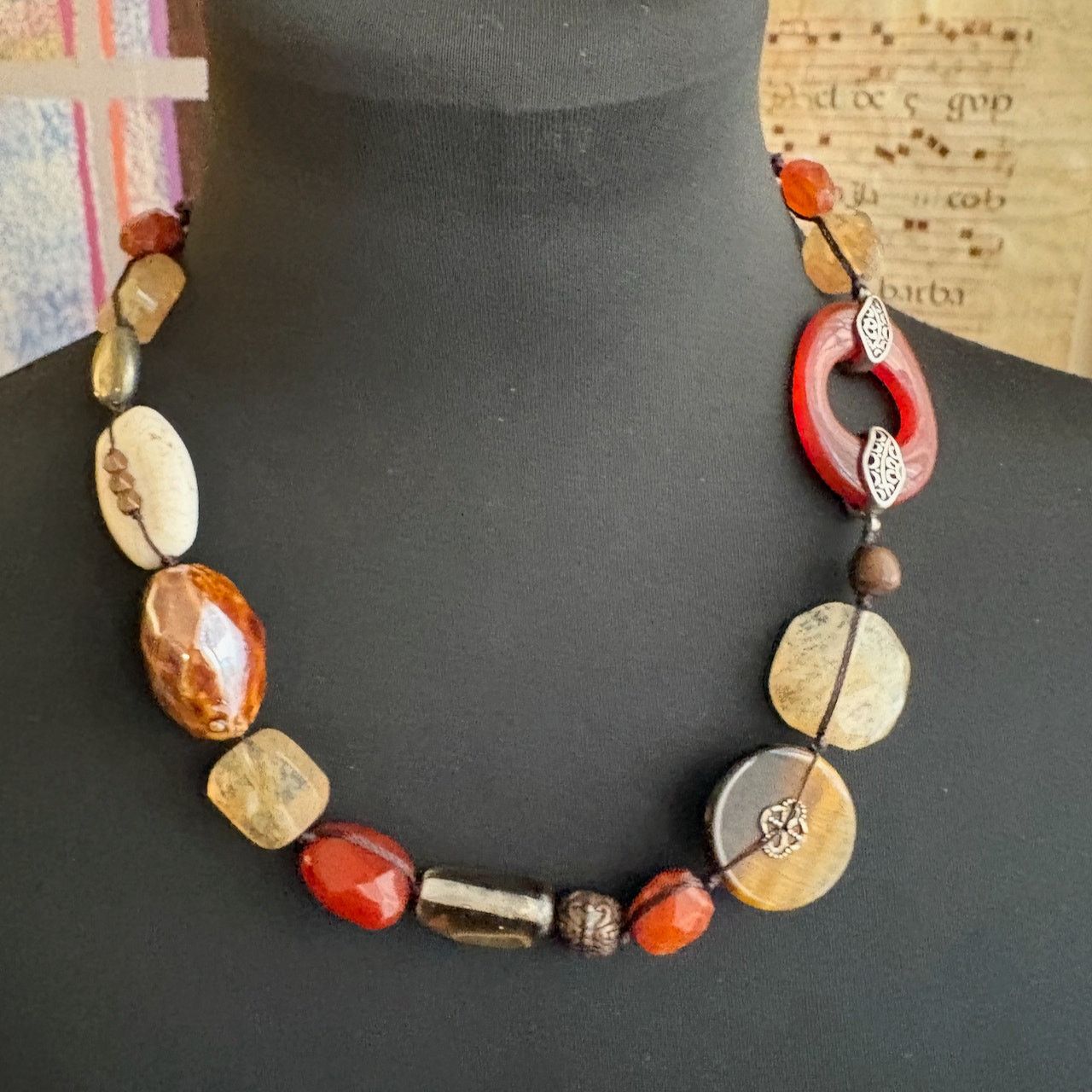 Other Silpada Sterling Silver Copper Red Agate HEATWAVE Necklace Size ONE SIZE - 12 Thumbnail