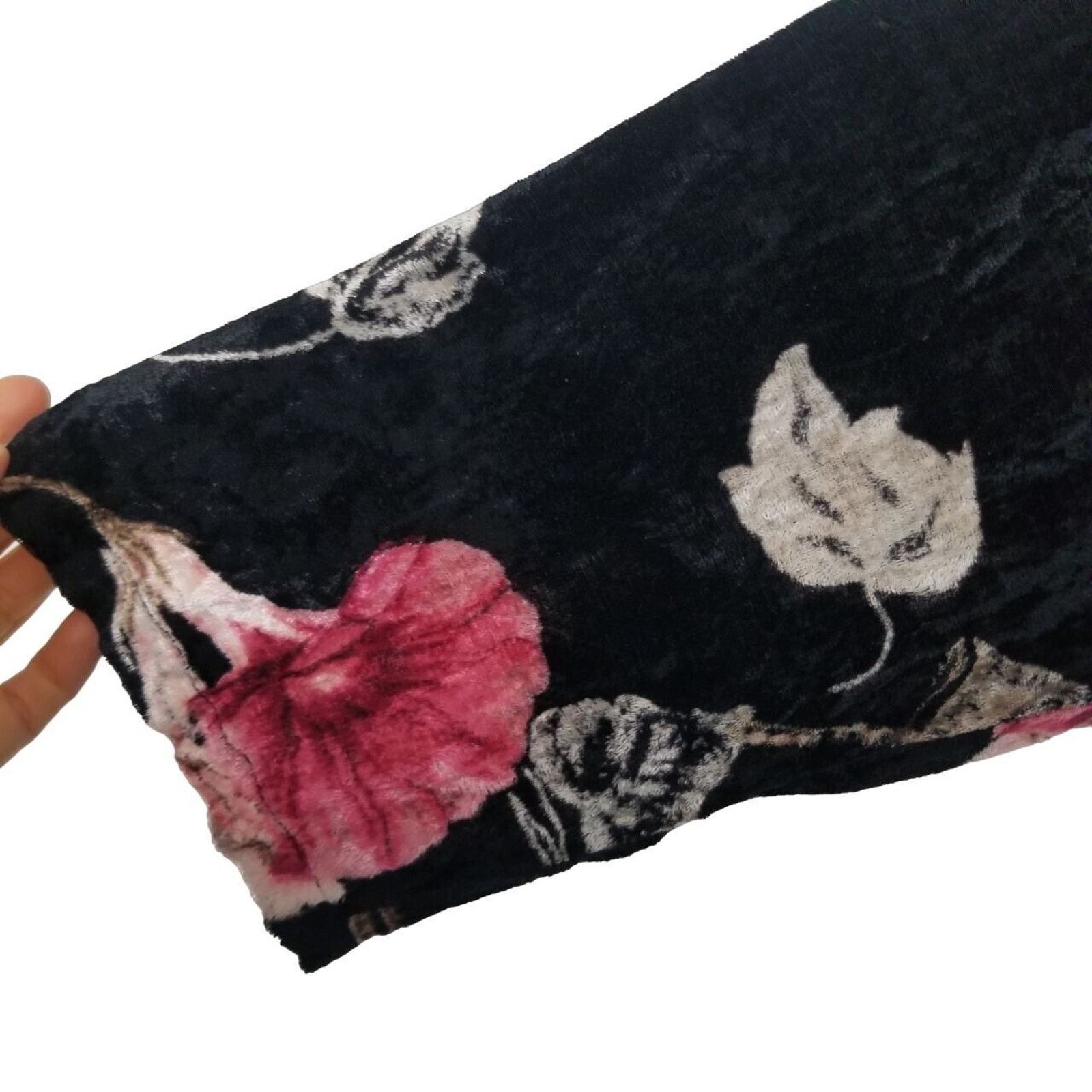 Vintage Vintage Nostalgia Floral Velvet Maxi Dress Sz S Whimsigoth Size S / US 4 / IT 40 - 4 Thumbnail