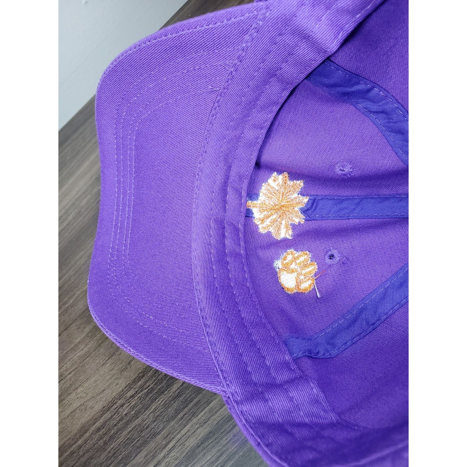 NCAA Clemson Tigers Palmetto Tree Paw Purple Hat University NCAA Size ONE SIZE - 11 Thumbnail