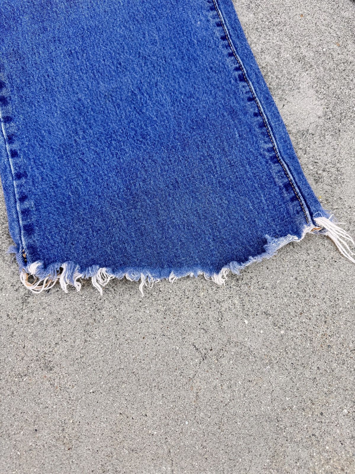 Other Vintage Distressed Wide-Leg Denim Jeans Size US 30 / EU 46 - 3 Thumbnail