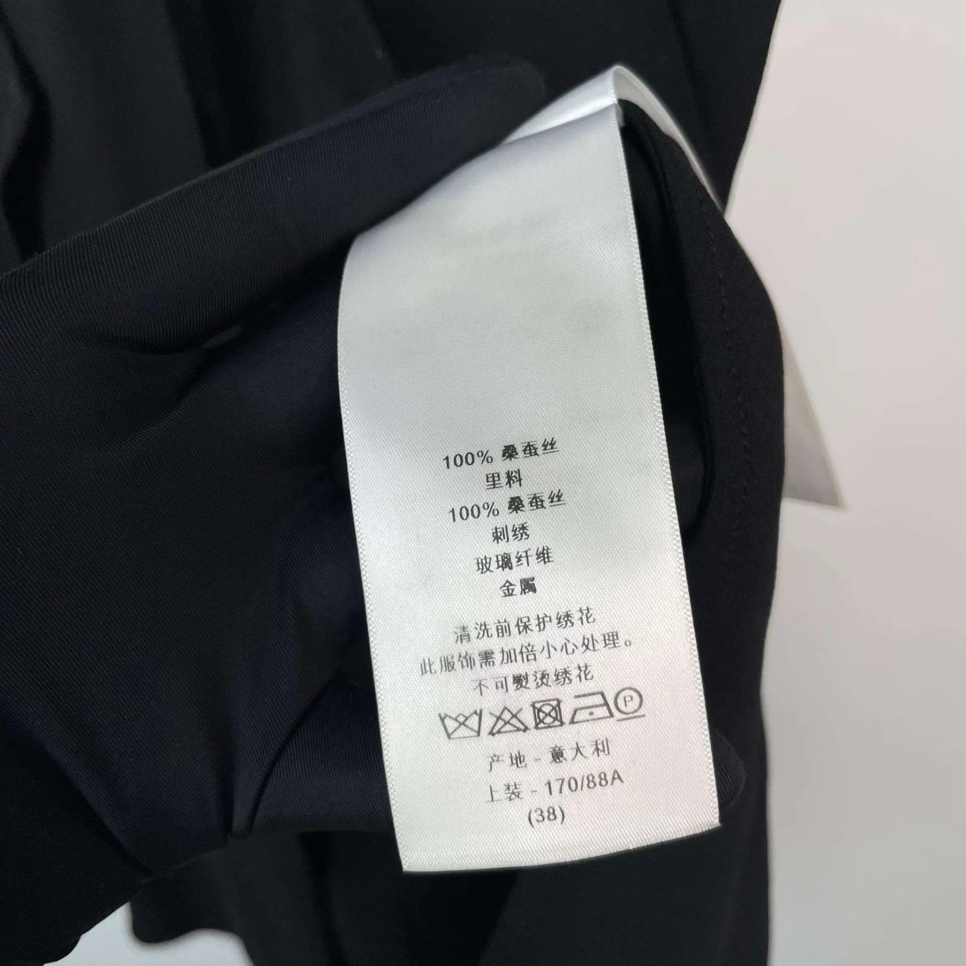 Dior Dior Silk Black Top 38 Size S / US 4 / IT 40 - 4 Thumbnail
