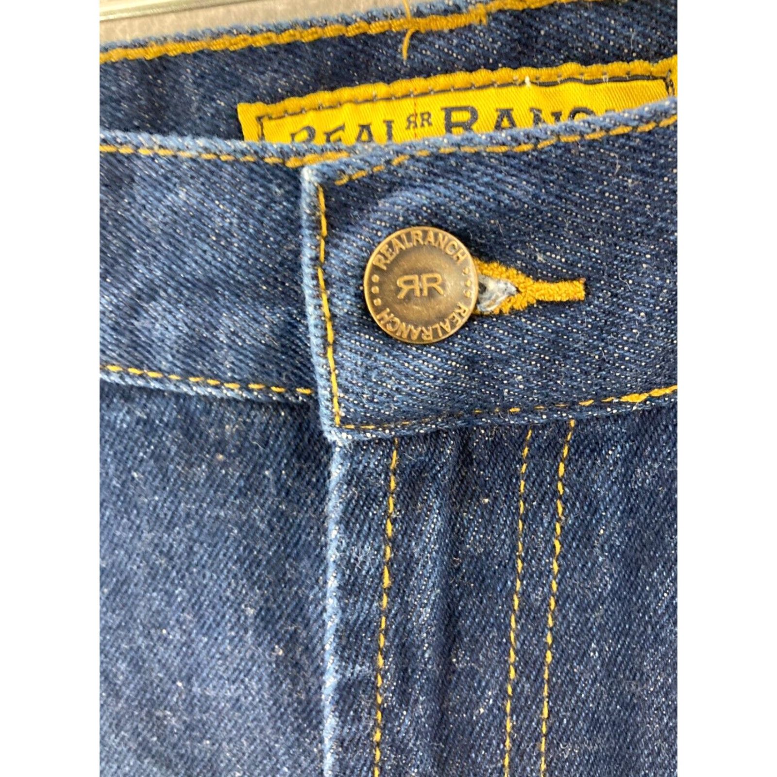 Vintage Real Ranch Jeans Mens 32x32 Blue - Jeans - Men - Regular - 32 - Blue - 5-Pocket Design - Denim - Straight - 90s - Logo - Vintage No Size US 32 / EU 48 - 5 Thumbnail