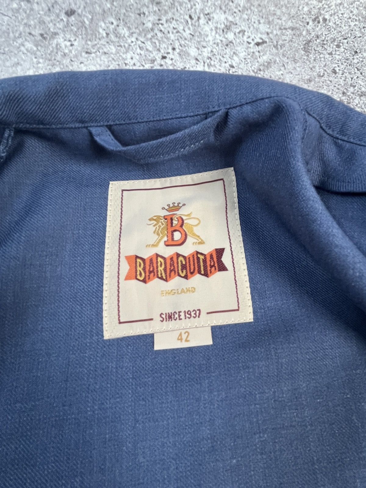 Baracuta Baracuta G9 Jacket 42 Blue Wool Blend Made in Italy 🇮🇹 Size US L / EU 52-54 / 3 - 11 Thumbnail