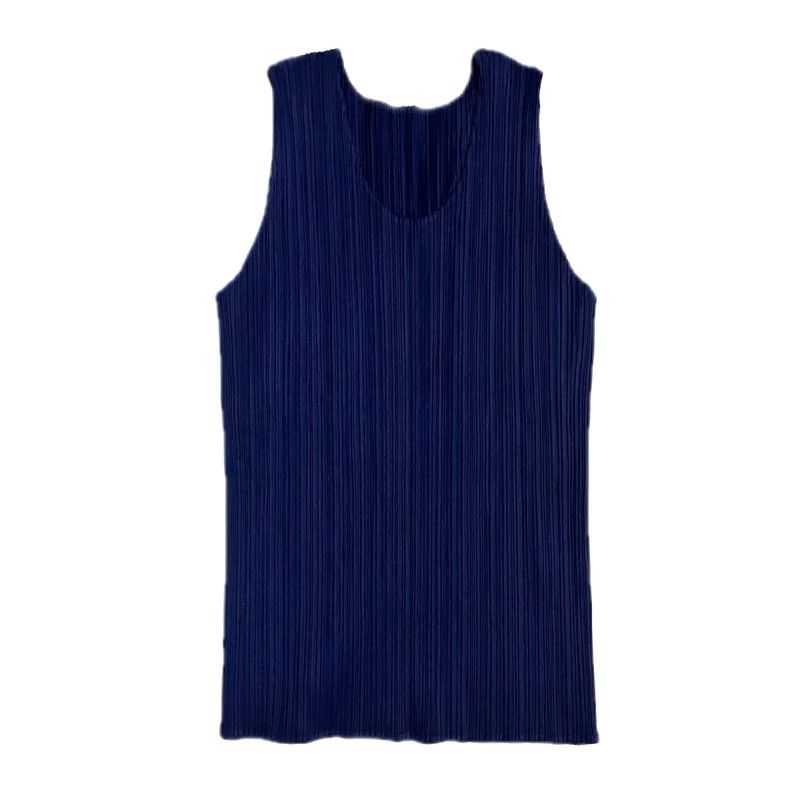 Issey Miyake issey miyake Blue pleated vest Size L / US 10 / IT 46 - 1 Thumbnail