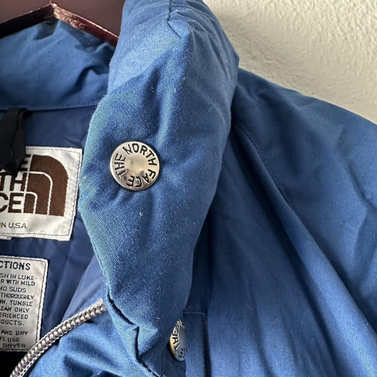 The North Face VTG 1970s The North Face Brown Label Down Blue Puffer Jacket Size US M / EU 48-50 / 2 - 2 Thumbnail