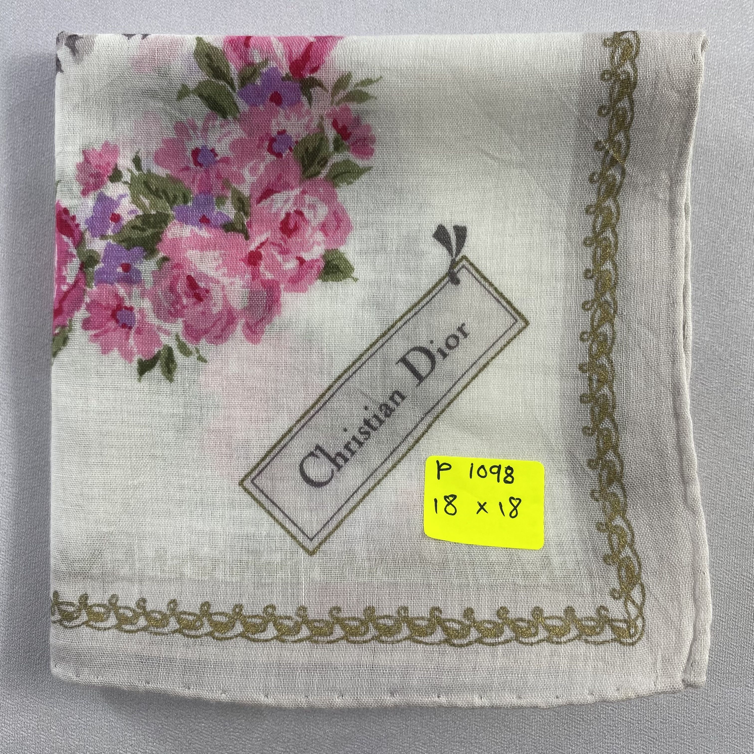 Vintage Christian Dior Monsieur Handkerchief / Neckerchief-P1098 Size ONE SIZE - 5 Thumbnail