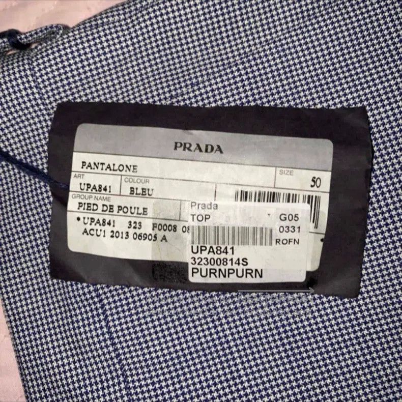 Prada Prada Houndstooth Check Mohair and Wool Blend Casual Trous Size US 34 / EU 50 - 7 Thumbnail
