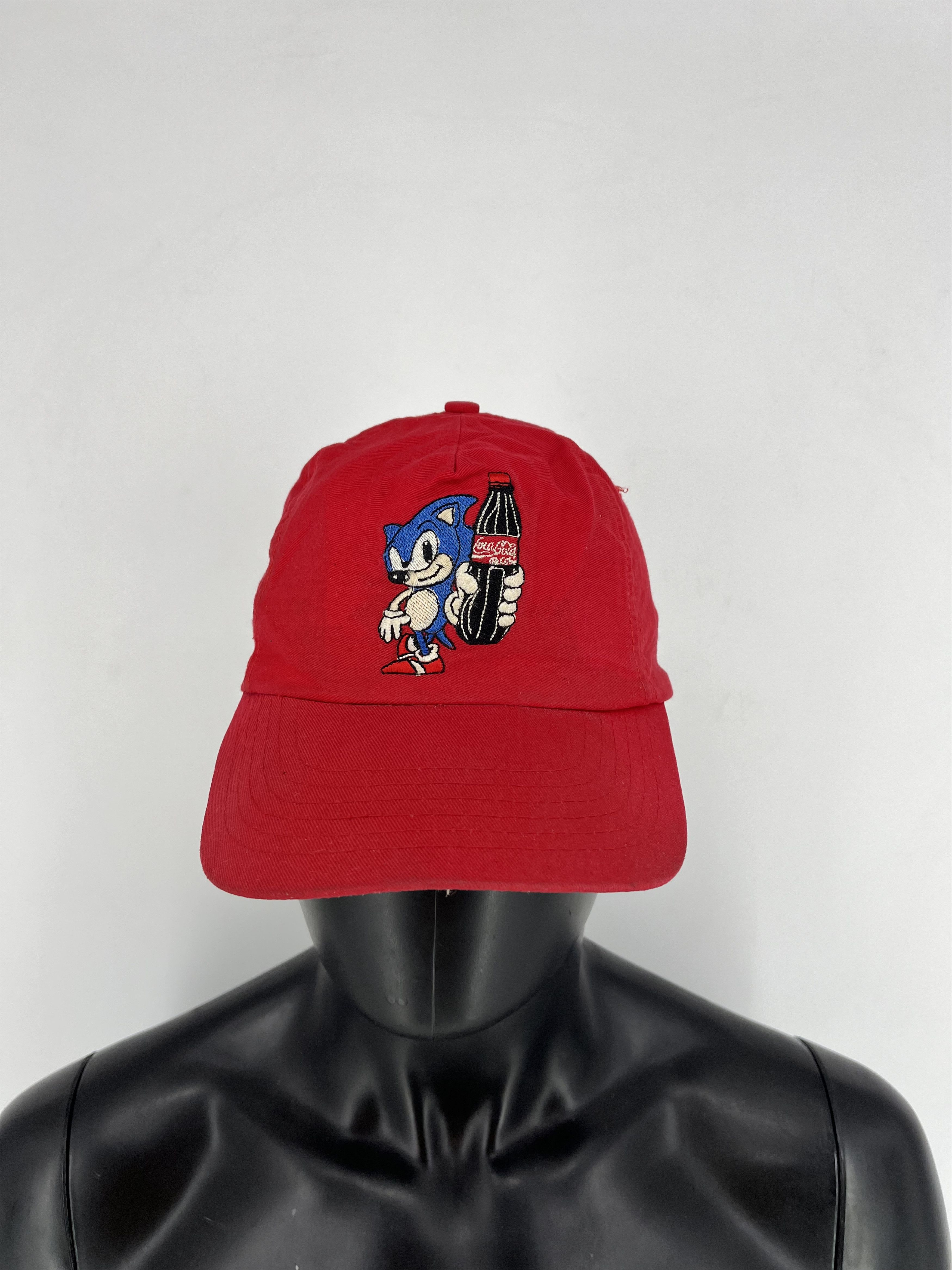 Sonic Lab × Vintage Sonic the Hedgehog Coca Cola Soda Promotional Red Hat Cap Size ONE SIZE - 1 Thumbnail