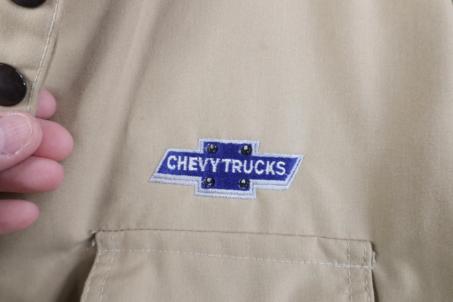 Vintage Vintage 80s Chevrolet Chevy Trucks Quilted Bomber Jacket USA Size US L / EU 52-54 / 3 - 6 Thumbnail