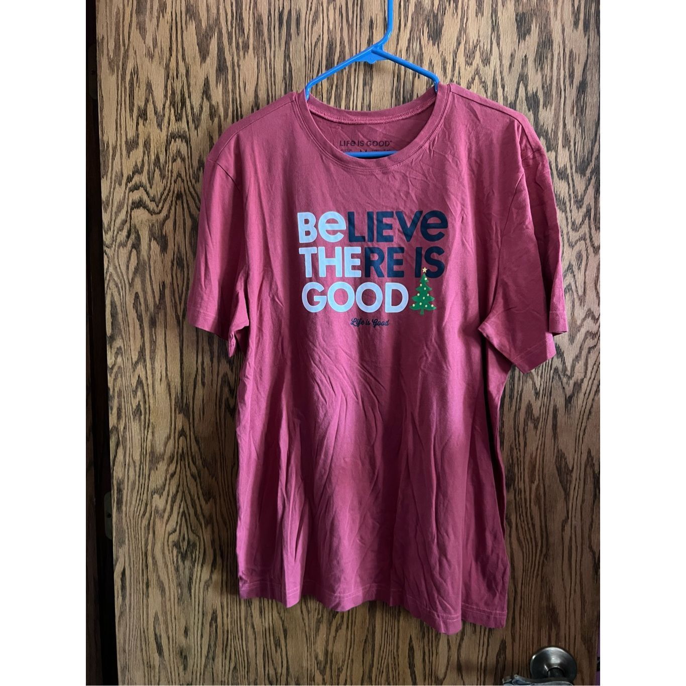 Life is Good Life Is Good Believe There Is Good Shorts Sleeve Christmas T Size US M / EU 48-50 / 2 - 1 Thumbnail