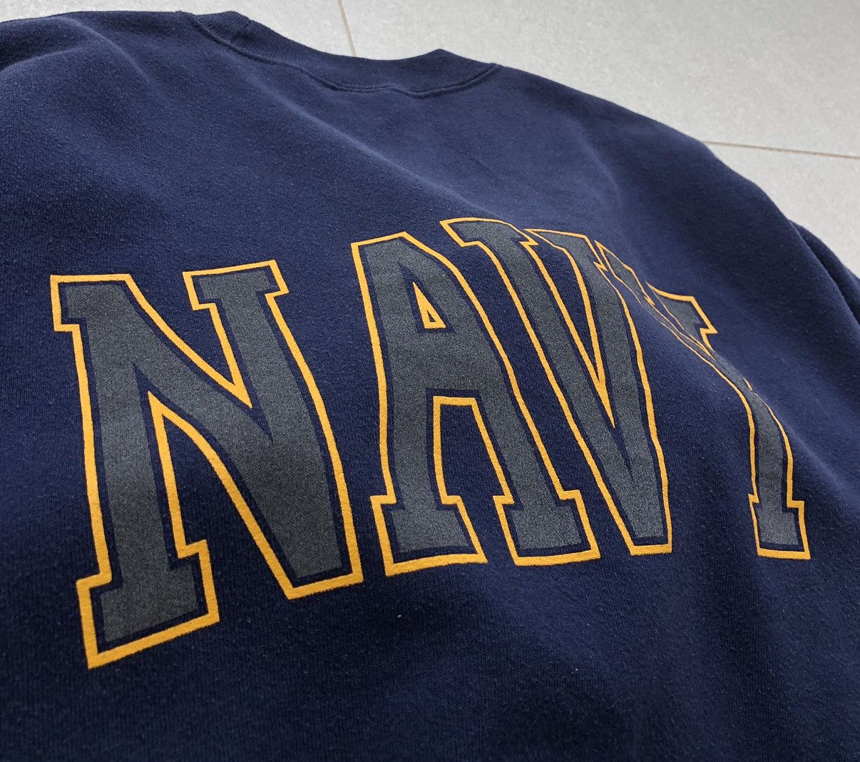 Vintage VTG 90's United States Navy Made In USA Crewneck Sweatshirt Size US L / EU 52-54 / 3 - 5 Thumbnail