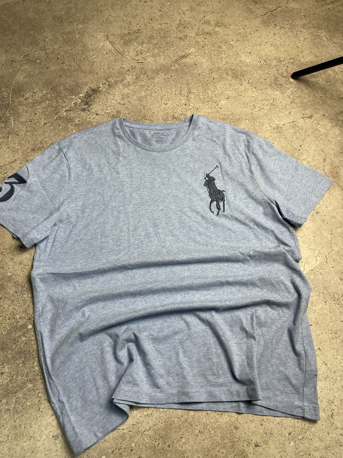 Polo Ralph Lauren Vintage Polo Ralph Lauren Number 3 Polo T-Shirt Size US M / EU 48-50 / 2 - 2 Thumbnail