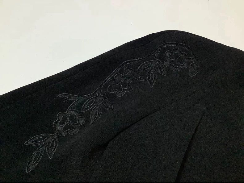 Kenzo KENZO Vintage retro black wisteria Chinese collar coat Size XS / US 0-2 / IT 36-38 - 6 Thumbnail
