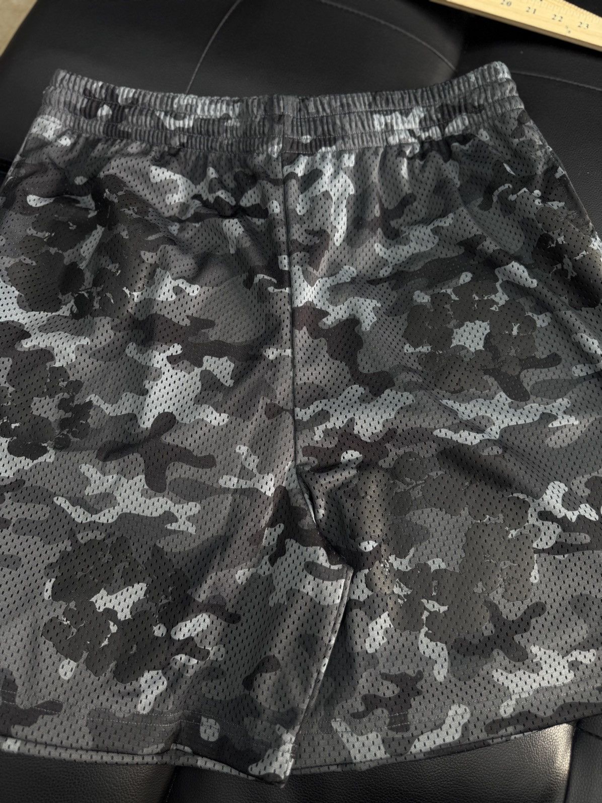 DENIM TEARS Denim Tears Mesh Summer Shorts Black Camo Size XL (NEW) Size US 36 / EU 52 - 4 Thumbnail