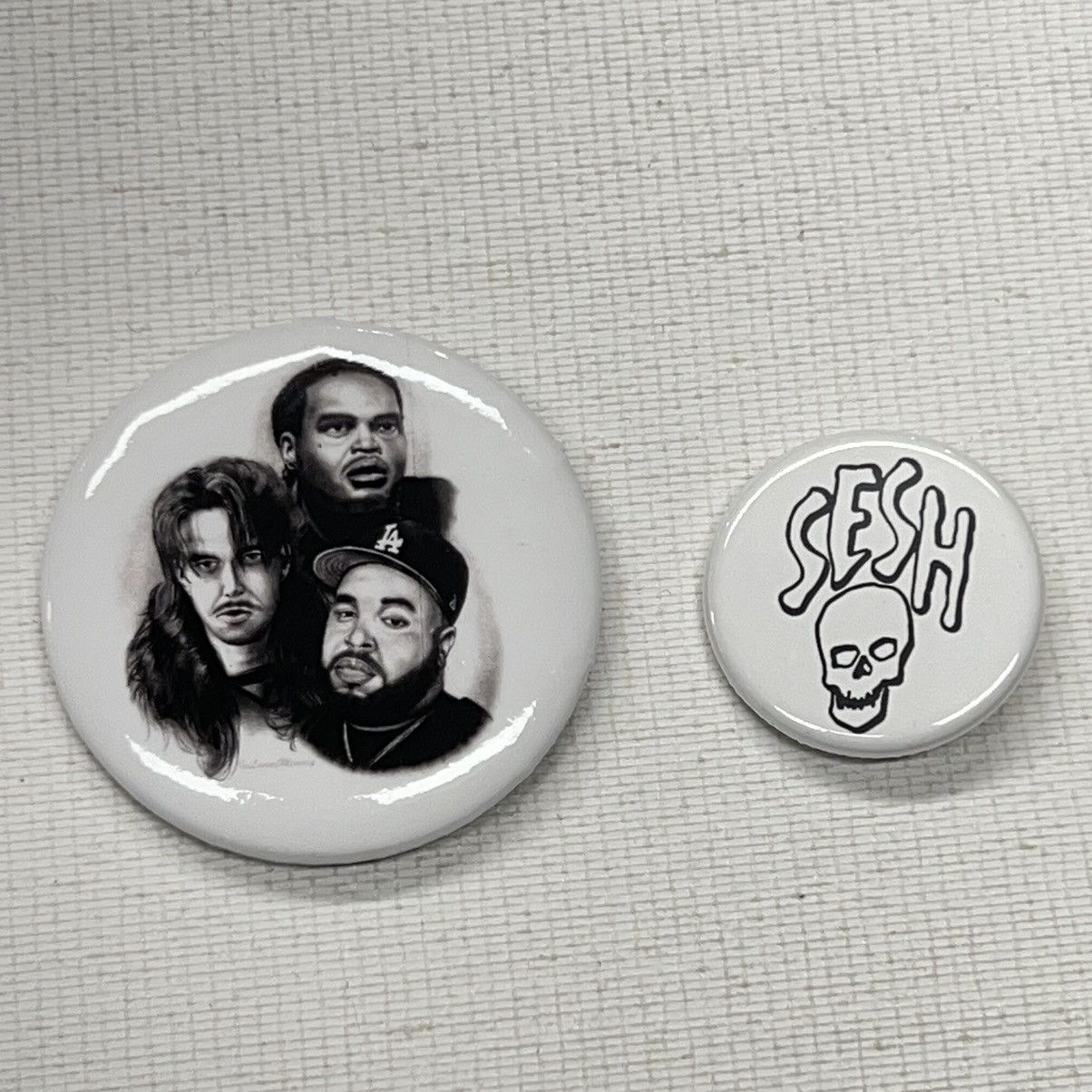 Bones × TeamSESH × Xavier Wulf / Hollow Squad NEW Team Sesh Bones Pin Button Eddie Baker Wulf SET OF 2 Size ONE SIZE - 2 Thumbnail