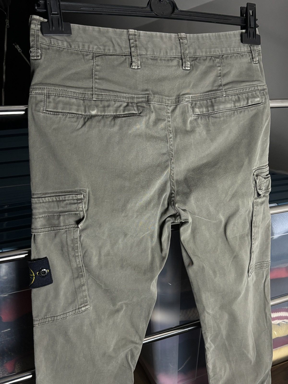 Stone Island Stone Island washed green cargo pants Size US 30 / EU 46 - 7 Thumbnail