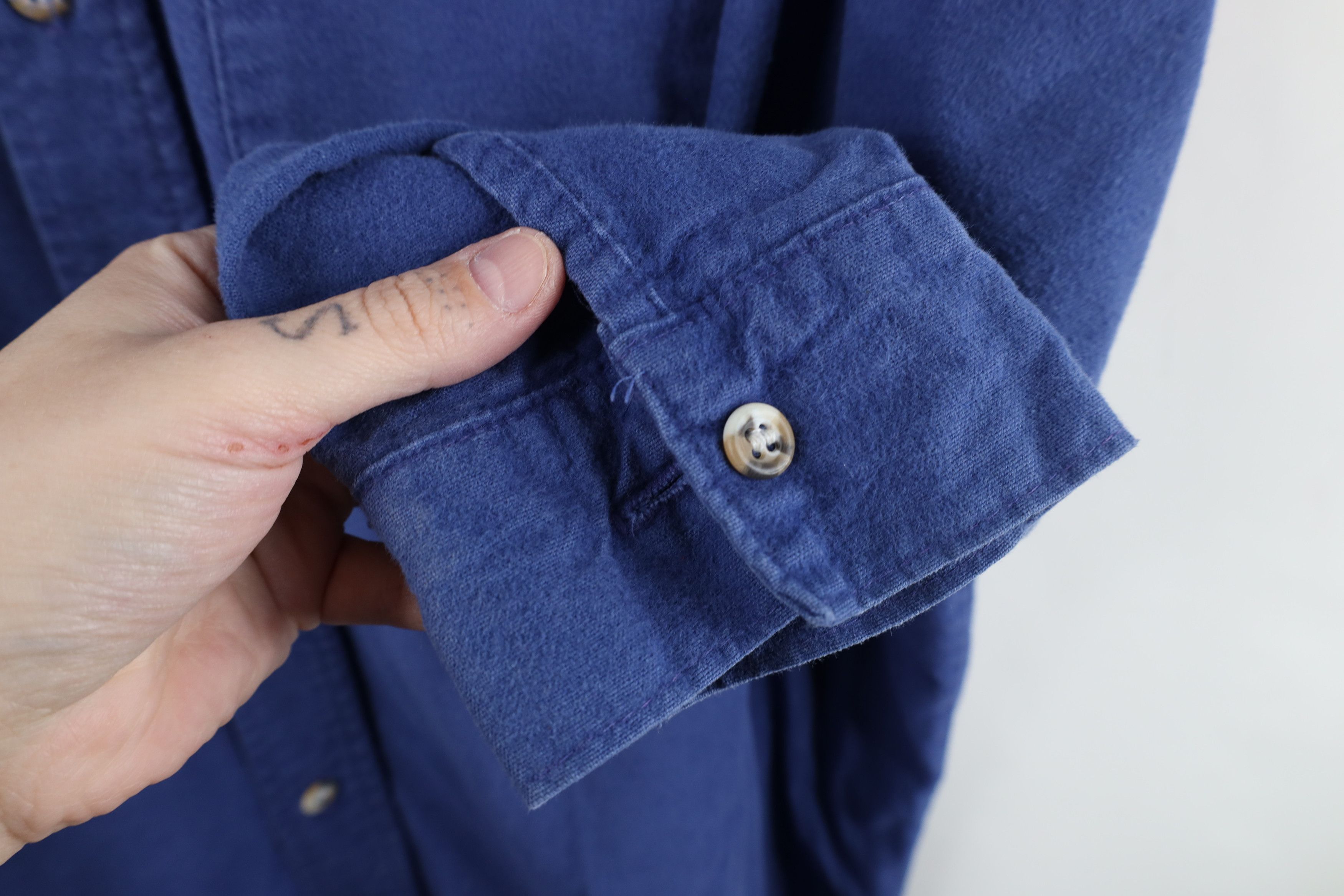 FiveBrother × Vintage Vintage 90s Five Brother Chamois Cloth Collared Button Shirt Size US XL / EU 56 / 4 - 8 Thumbnail