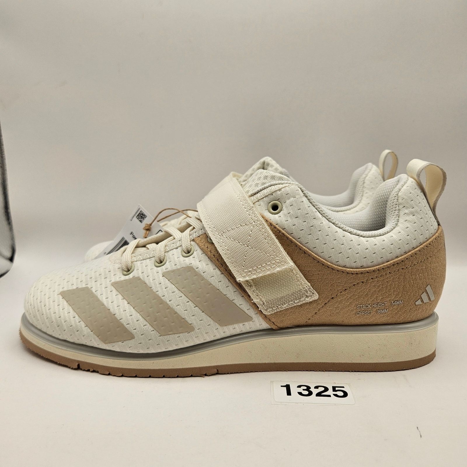 Adidas ADIDAS MEN'S 7 ADIPOWER III WEIGHTLIFTING SANDSTONE IH8235 Size US 7 / EU 40 - 2 Thumbnail