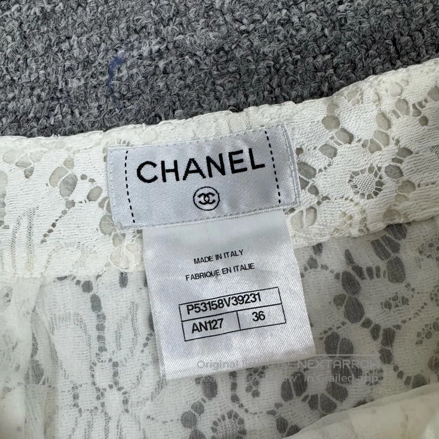 Chanel Chanel size s White floral lace mid-length skirt| Size 28" / US 6 / IT 42 - 5 Thumbnail