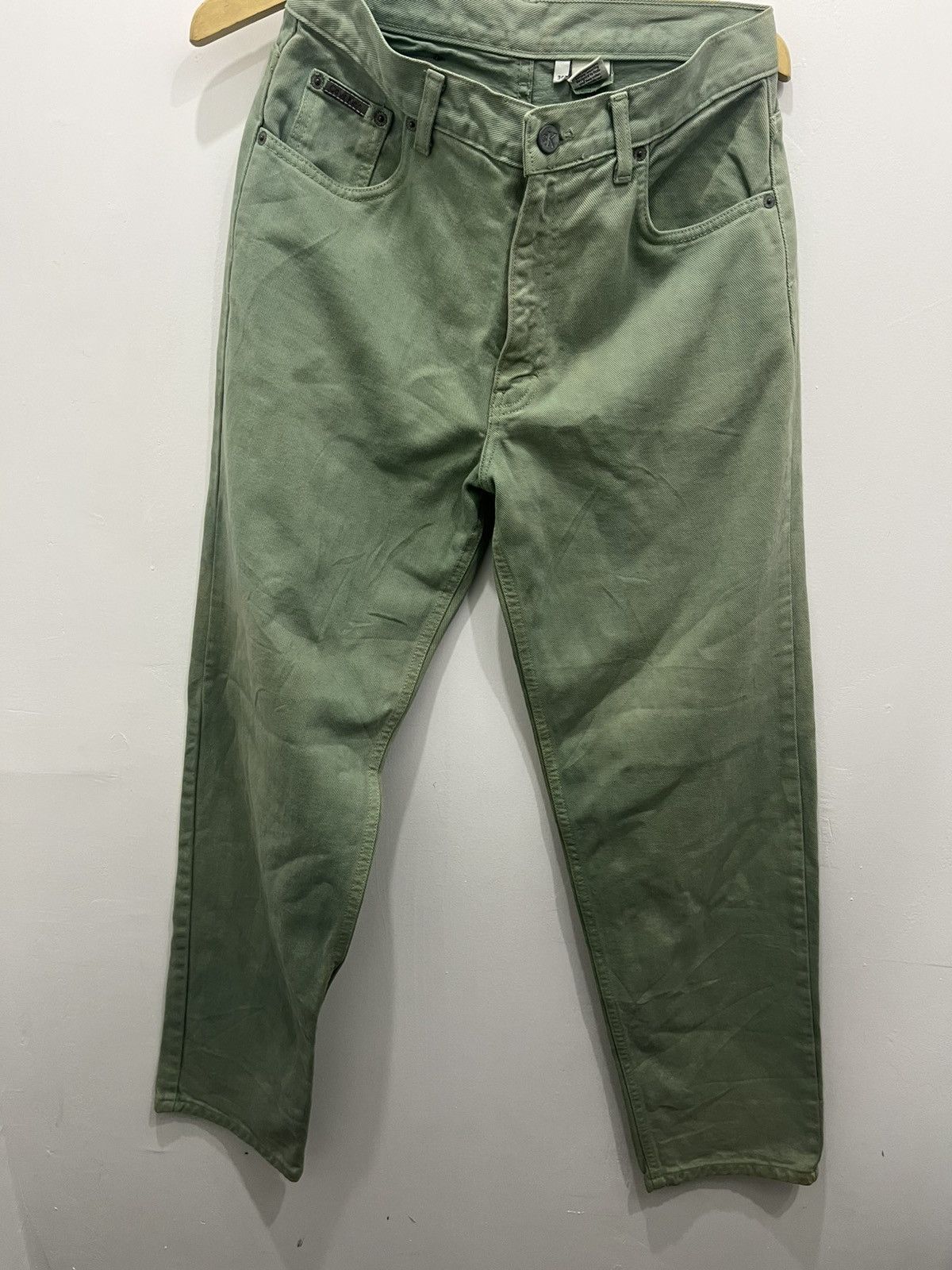 Calvin Klein Vintage 90s Calvin Klein Out Baggy Fit Denim Jeans Green Size US 30 / EU 46 - 1 Thumbnail