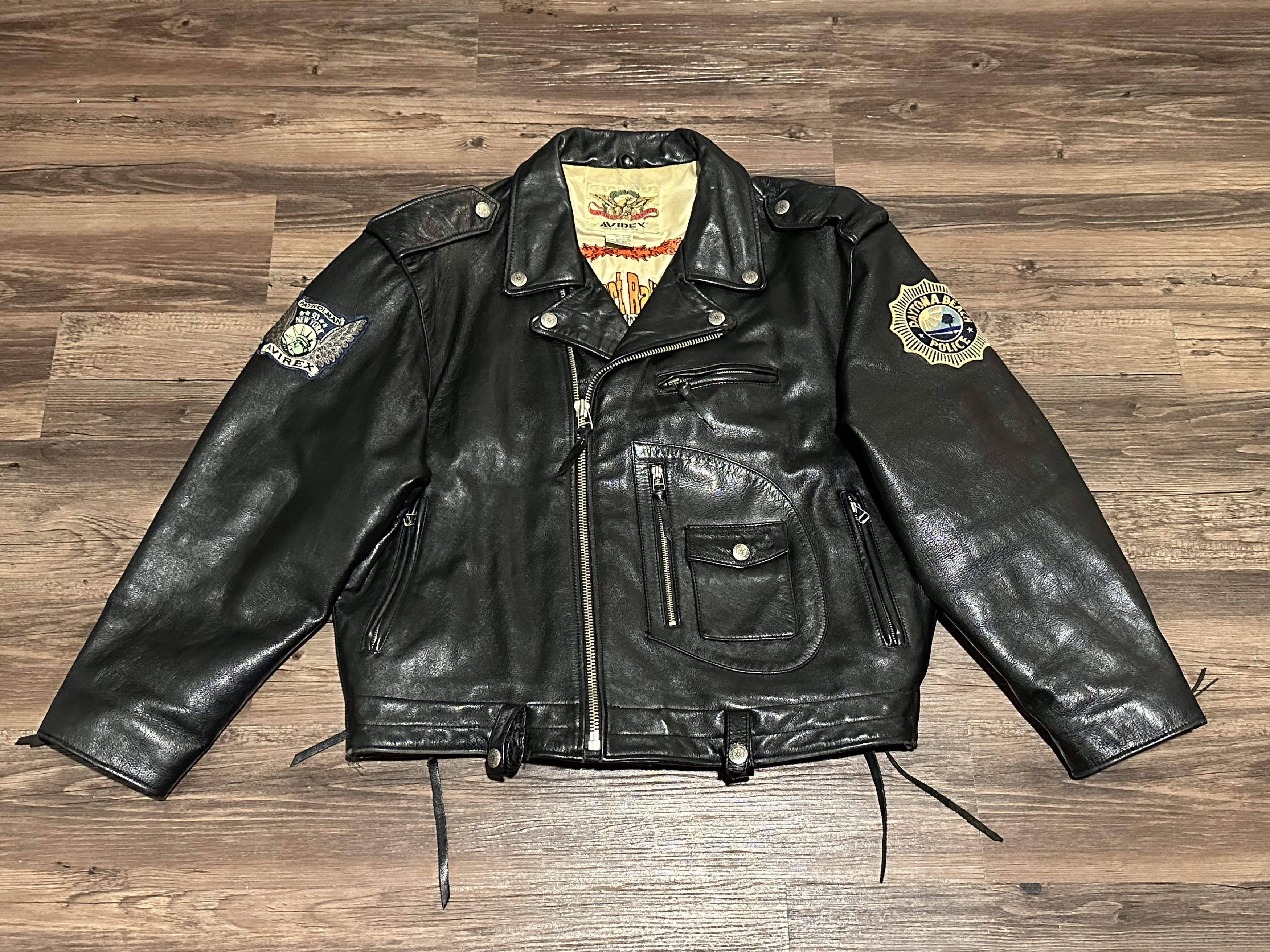 Avirex Avirex Leather Jacket Miss .45 Size XL Size US XL / EU 56 / 4 - 3 Thumbnail