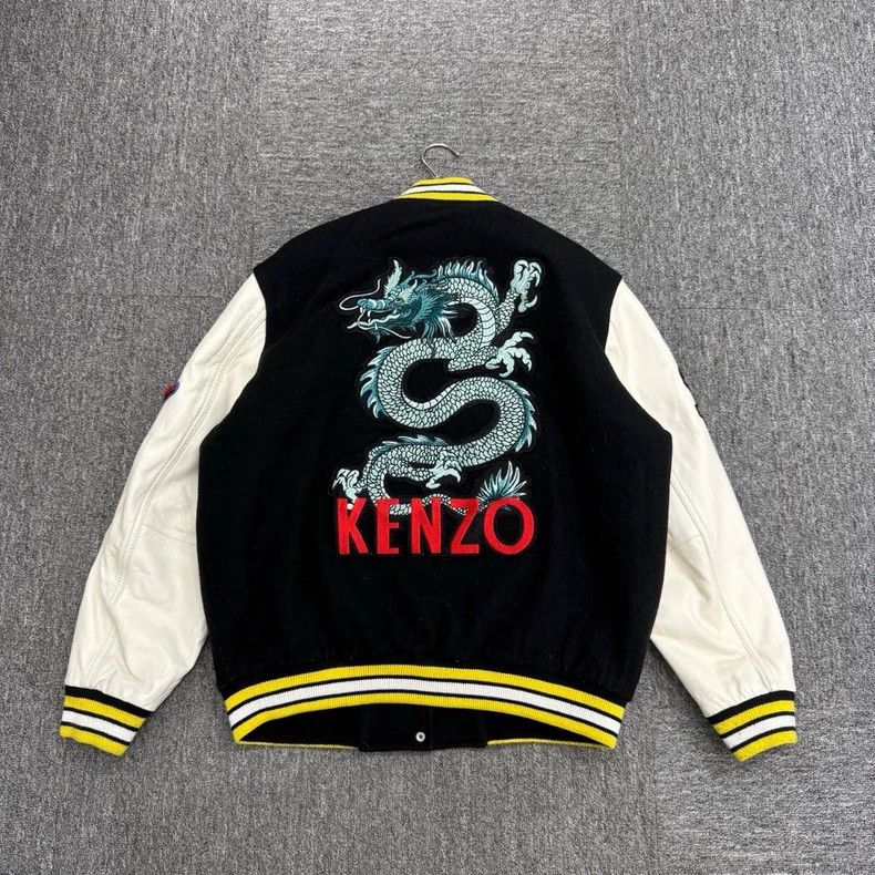 Kenzo KENZO Dragon and tiger embroidery baseball jacket Size US L / EU 52-54 / 3 - 5 Thumbnail