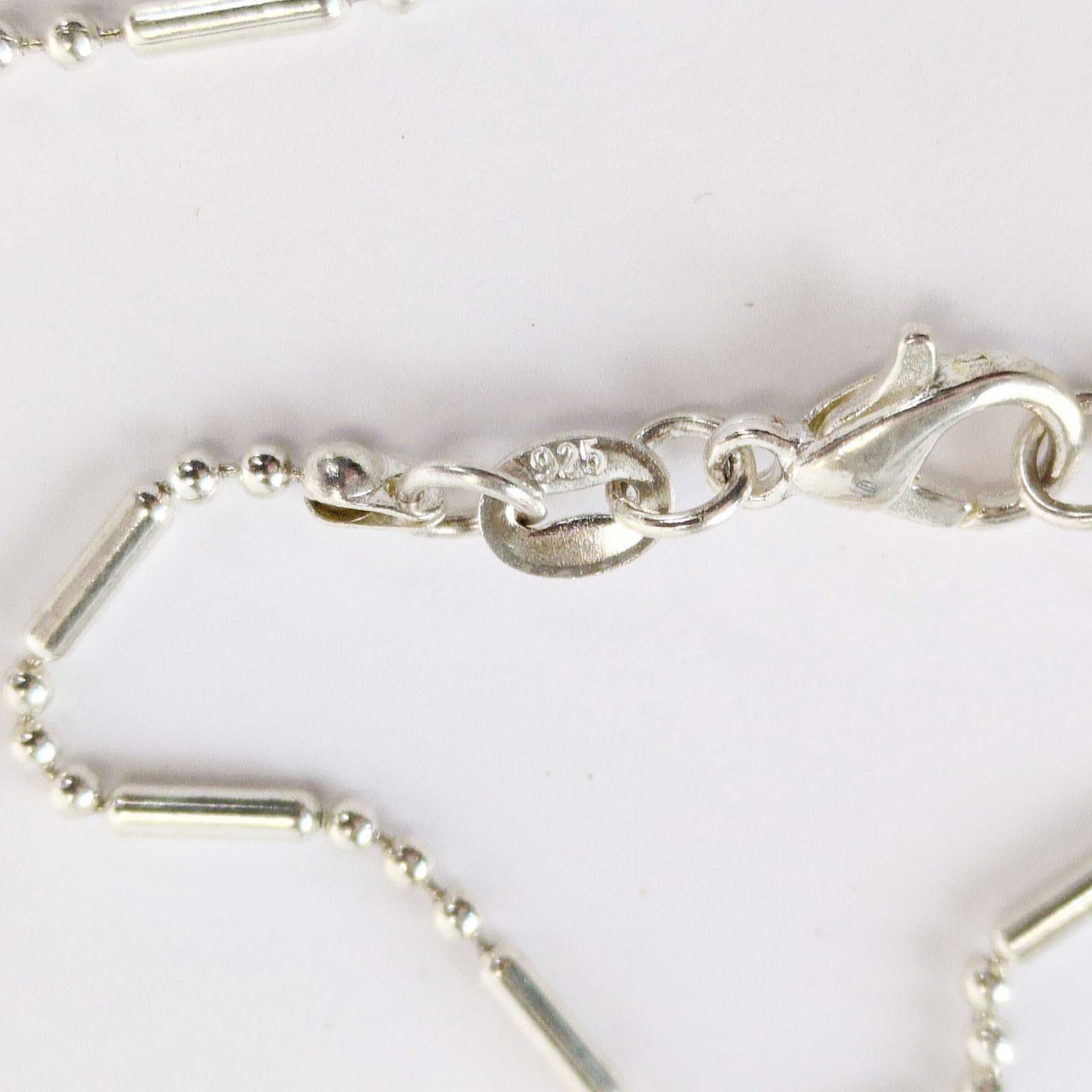 Other 925 Sterling Silver 18" Chain Necklace Pink Agate Pendant Size ONE SIZE - 9 Thumbnail