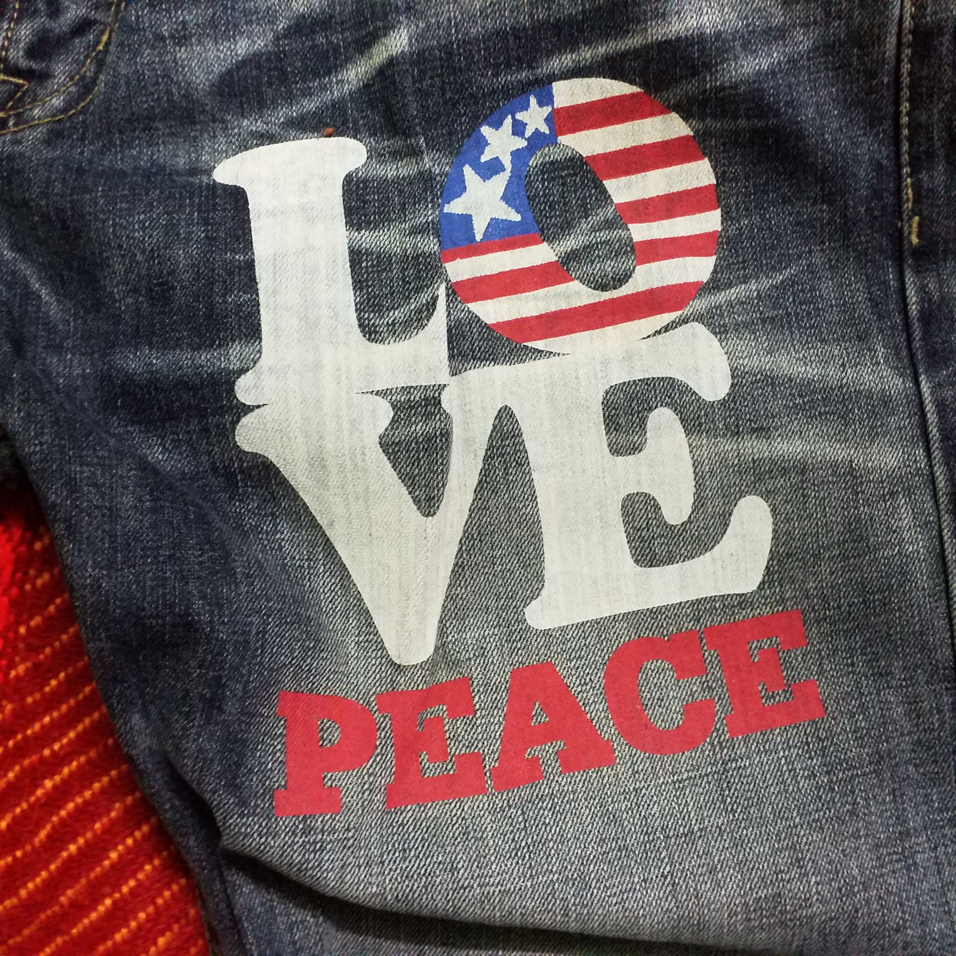 Japanese Brand OVER PRINT JEANS LIKE NEW Size US 34 / EU 50 - 3 Thumbnail
