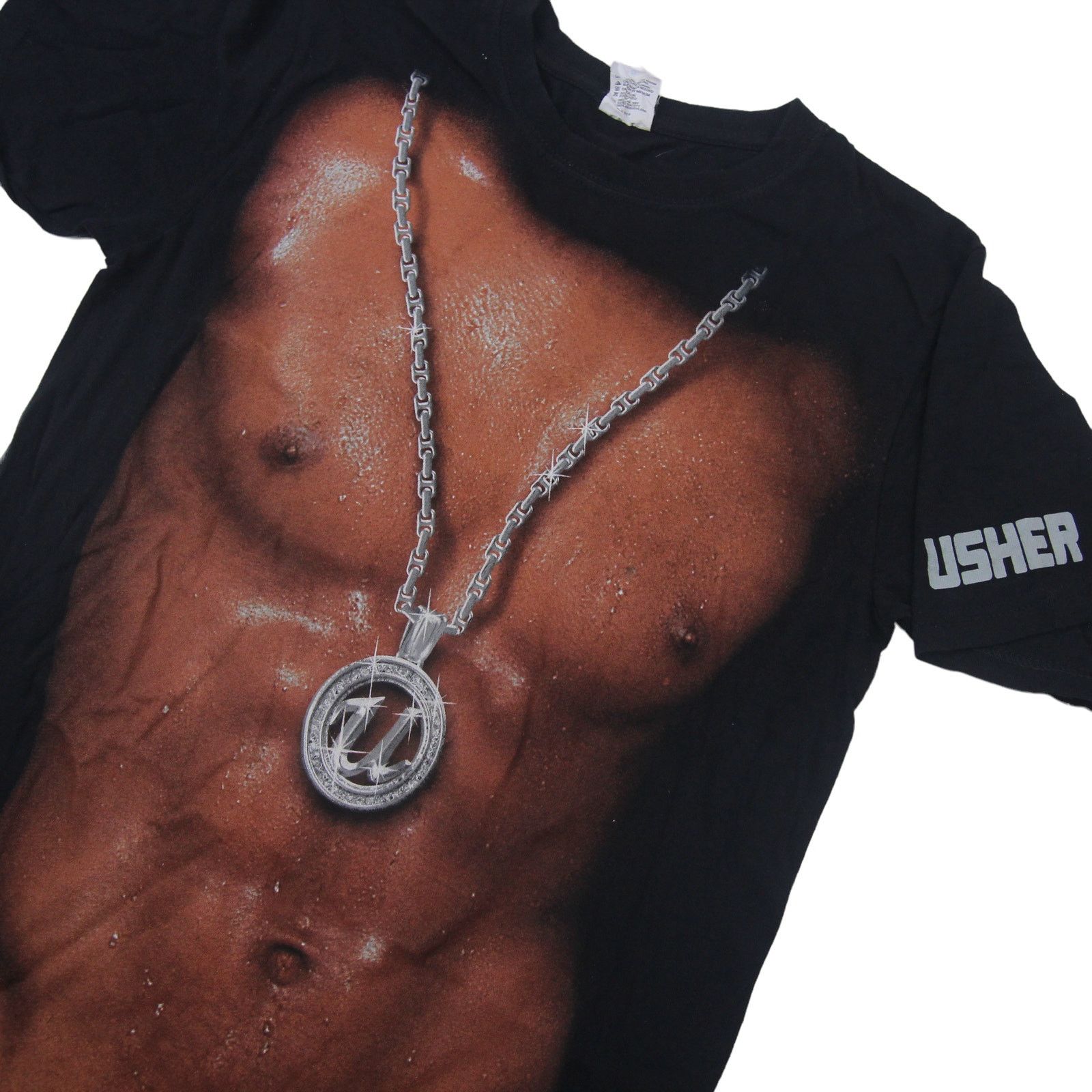 Rap Tees × Vintage Vintage Usher Full Body Graphic T Shirt Size US S / EU 44-46 / 1 - 2 Thumbnail