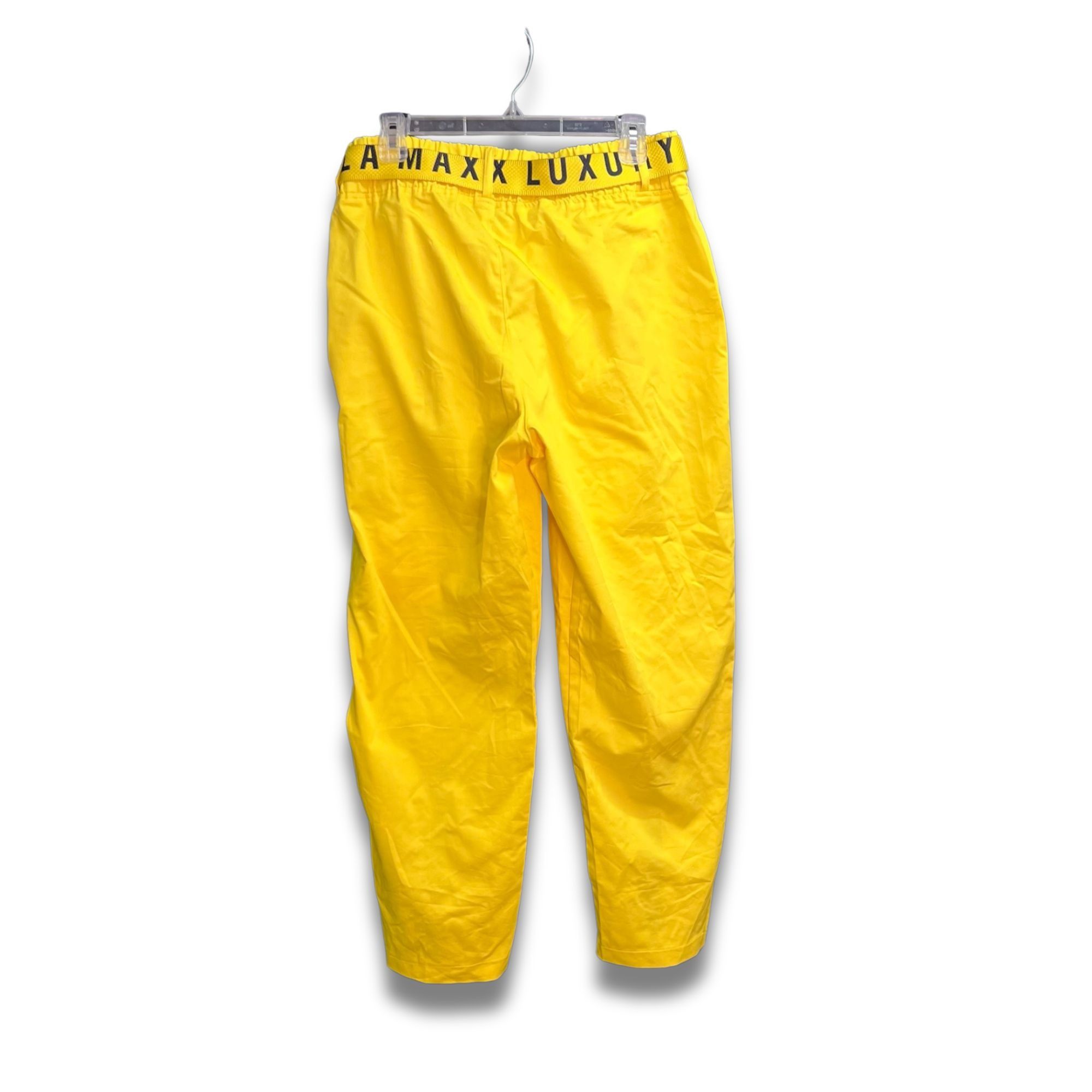 Other LAMAXX "Be Kind" Yellow Cargo Pants With Rhinestone Detailin Size 34" / US 12 / IT 48 - 3 Thumbnail
