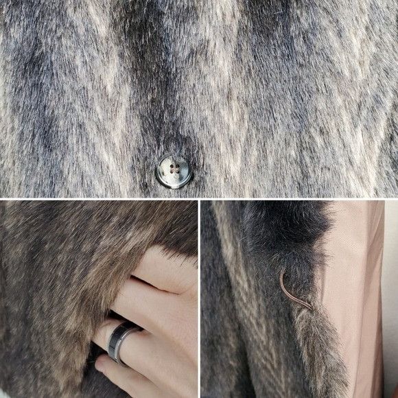Vintage Vintage 90s y2k Brown Faux Fur Polyester Reversible Double B Size L / US 10 / IT 46 - 7 Thumbnail