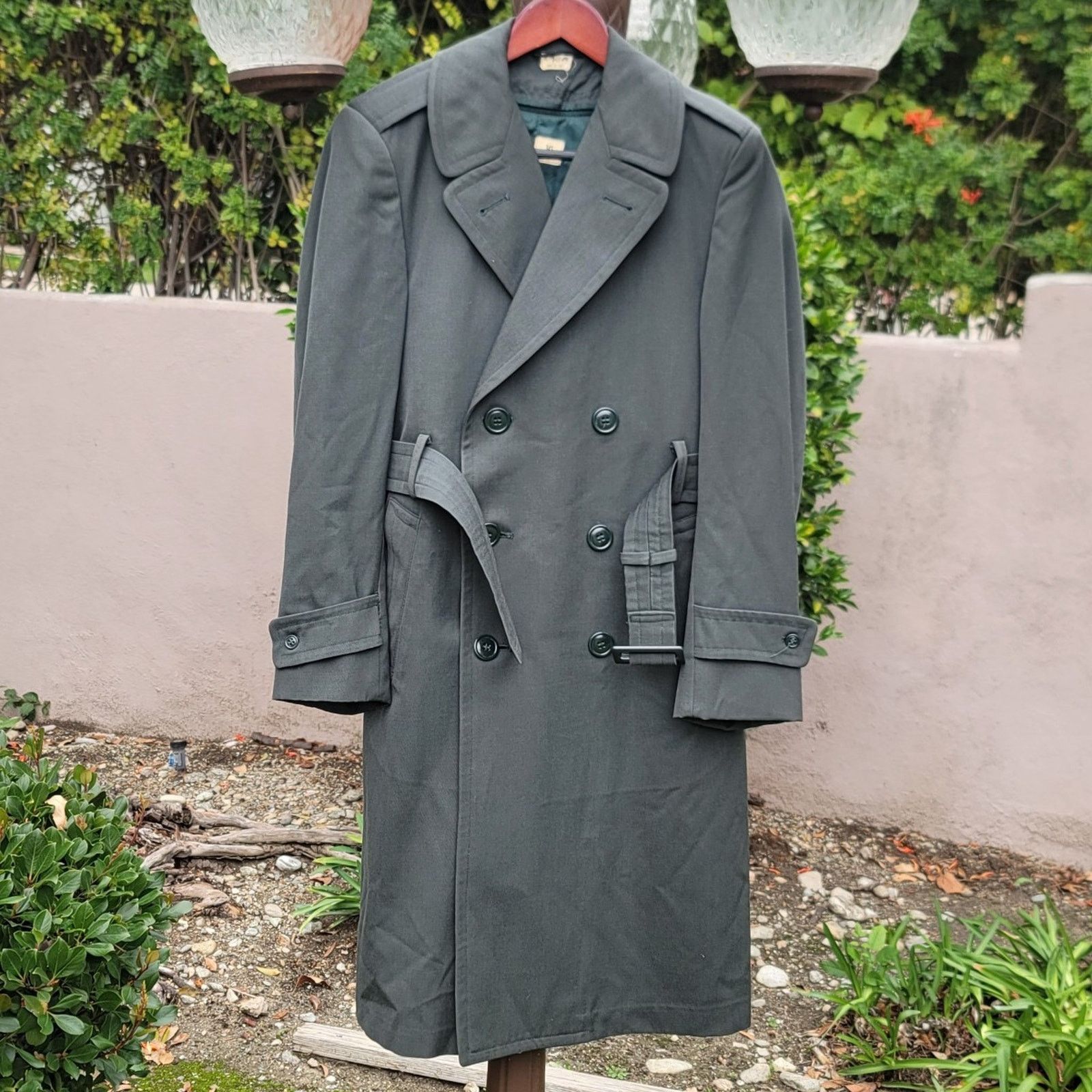 The Unbranded Brand Vtg US Army Wool Gabardine AG44 Military Overcoat Size US S / EU 44-46 / 1 - 2 Thumbnail
