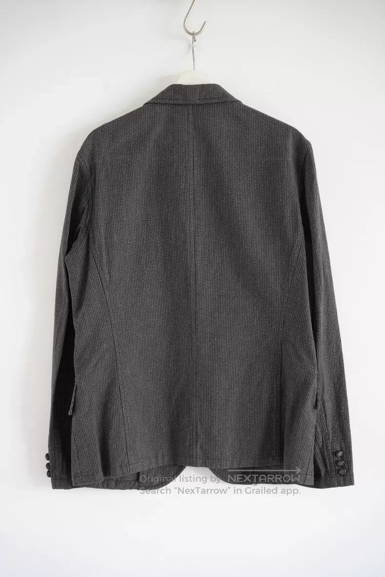 Yohji Yamamoto Yohji Yamamoto size 3 10 SS insignia gray stripe blazer Size 36R - 2 Thumbnail