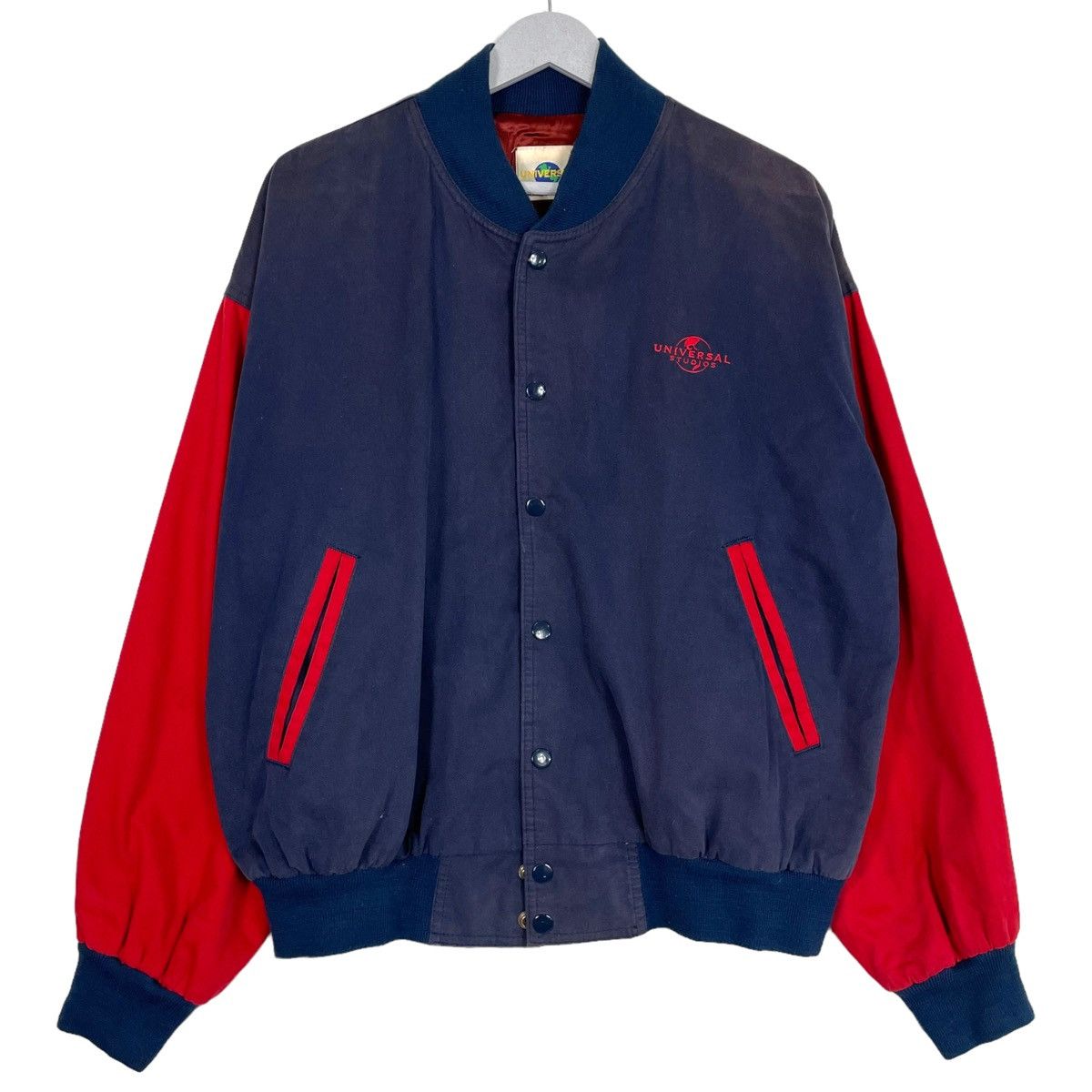 Universal Studios × Vintage 💥90s UNIVERSAL STUDIOS SUNFADED VARSITY JACKET Size US S / EU 44-46 / 1 - 1 Thumbnail