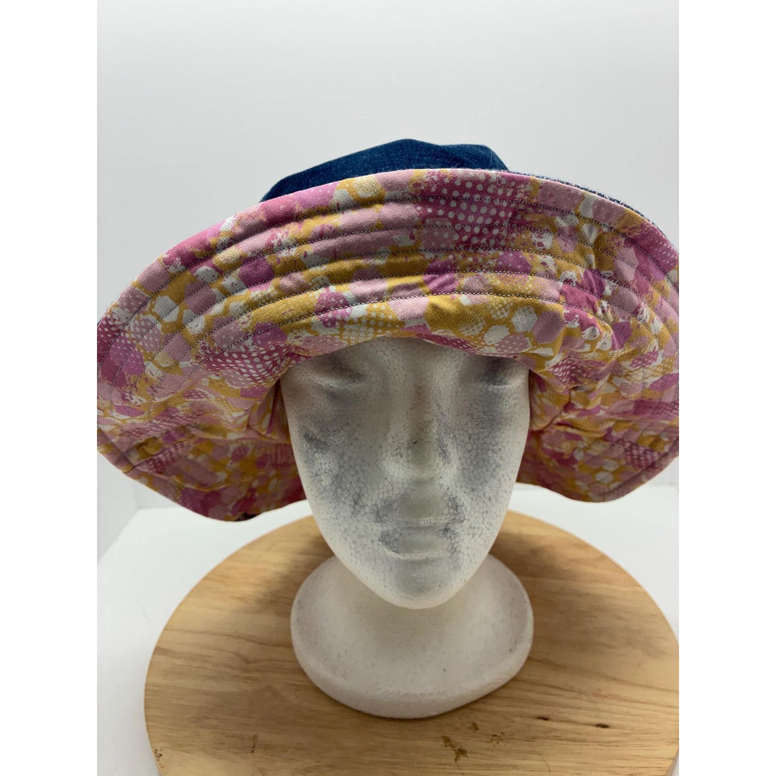 Other The Bloom — Upcycled Denim & Floral Sparkle Bucket Hat Size ONE SIZE - 9 Thumbnail