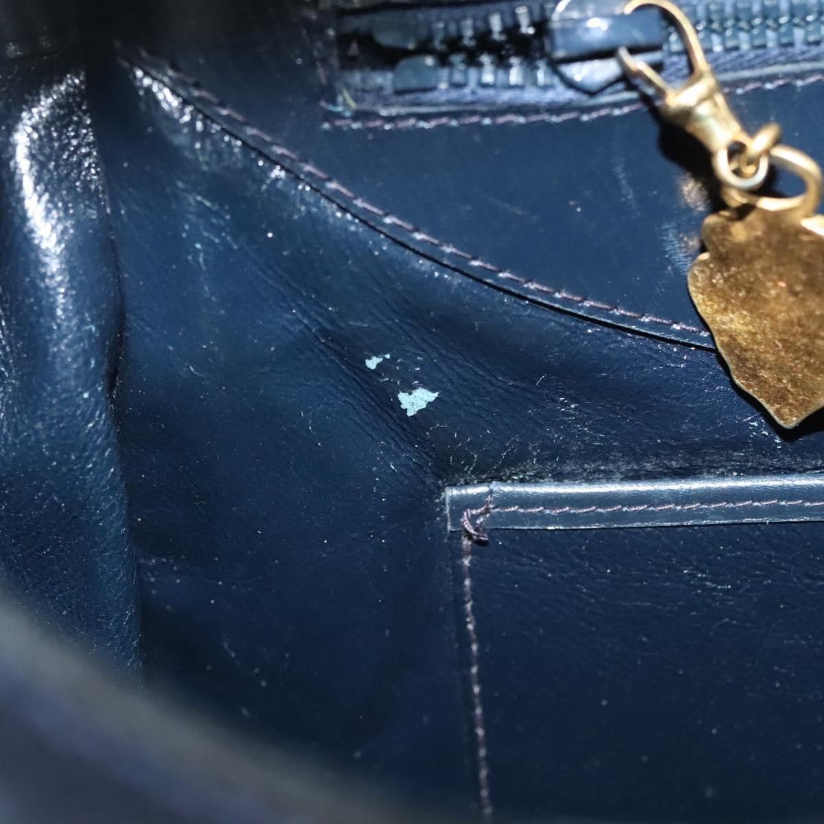 Gucci GUCCI Shoulder Bag Suede Navy Gold Size ONE SIZE - 21 Thumbnail